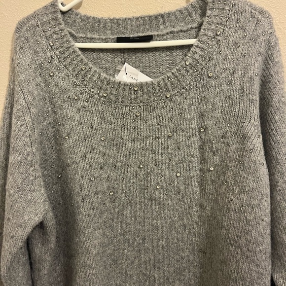 Lane Bryant Light Gray  Sweater - Picture 8 of 9